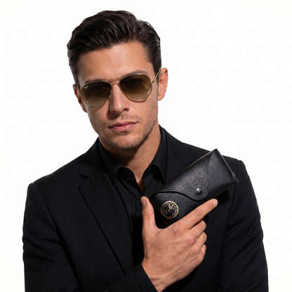 Ray-Ban Aviator Gold 100% Uv Protection